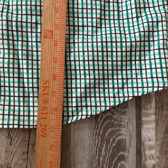 Bocomal Mens Flame Resistant 6.5oz Plaid Button Front Collared Shirt Size Large - Picture 6 of 13